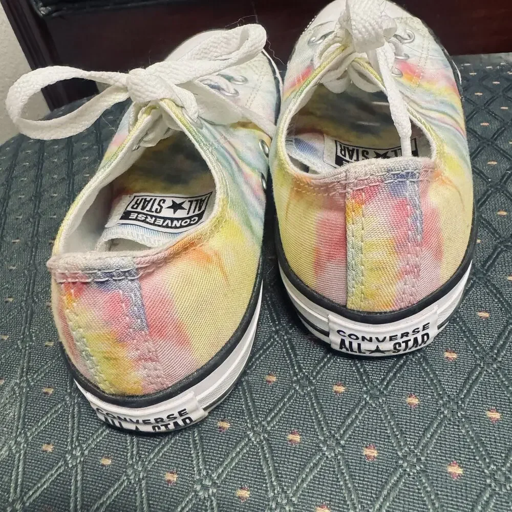 Converse All Star Junior Sneakers Pastel Tie Dye Size 3 girls tennis shoes low